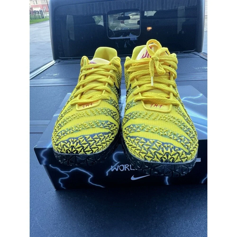 Nike Ja 3 'Let Me Be Ja' Yellow/University Red Shoes Men's size 12.5, HF2793-702